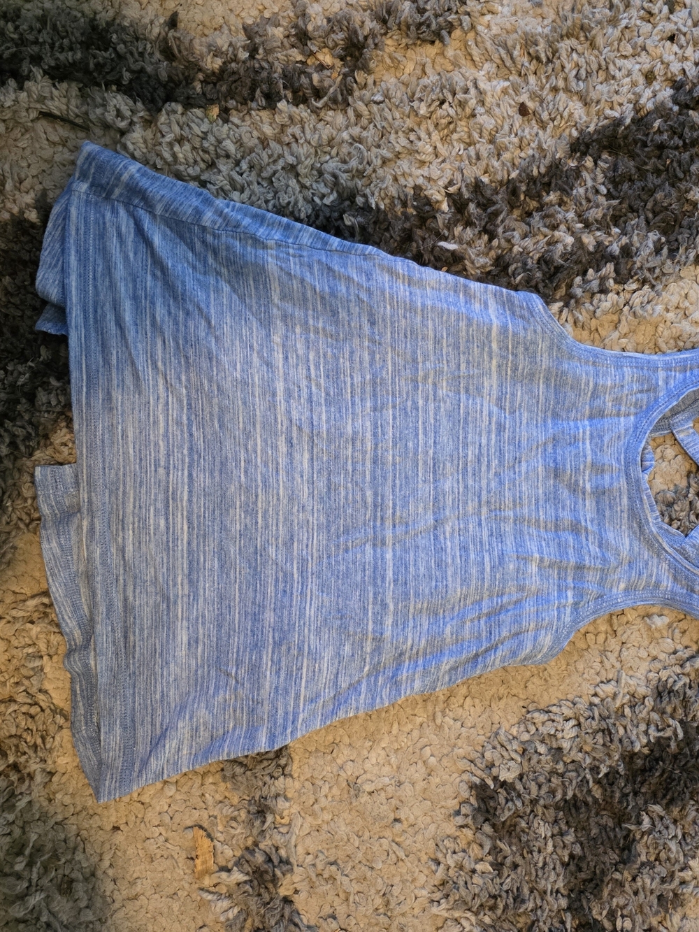Athletic Works Heathered Sky Blue Racerback Tank